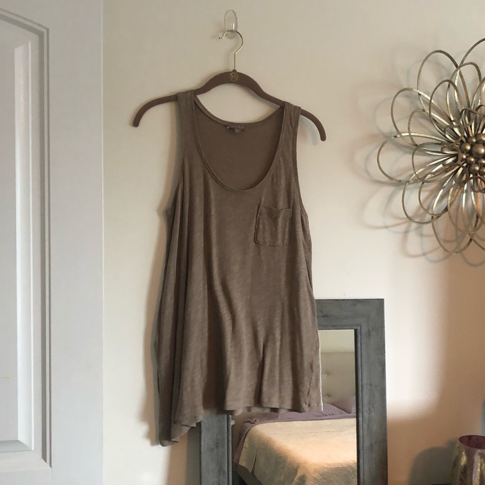 Lilla P Asymmetrical Pocket Tank Top